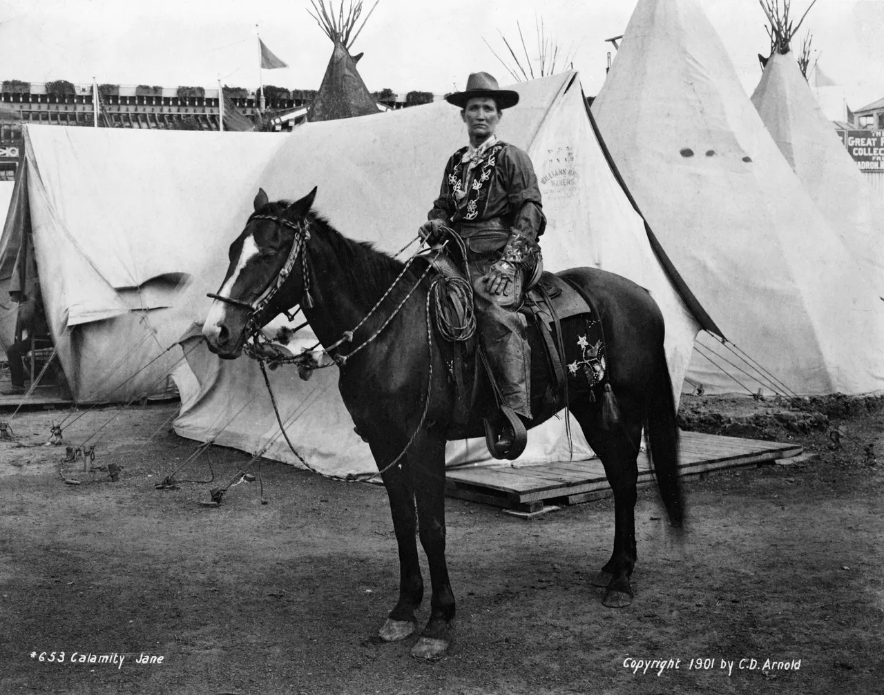 Calamity Jane à cheval