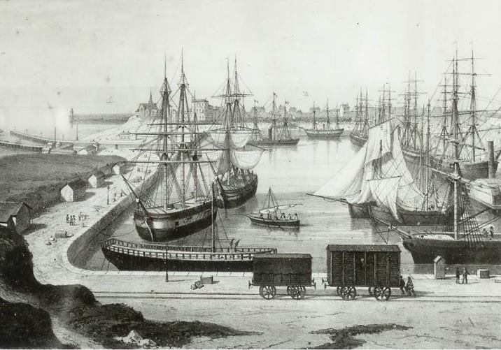 Le port de Saint-Nazaire vers 1860